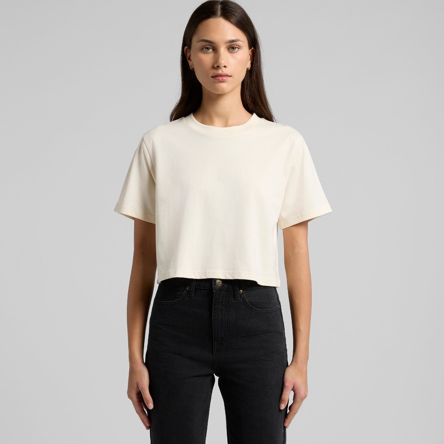 Wo's Classic Crop Tee - Black