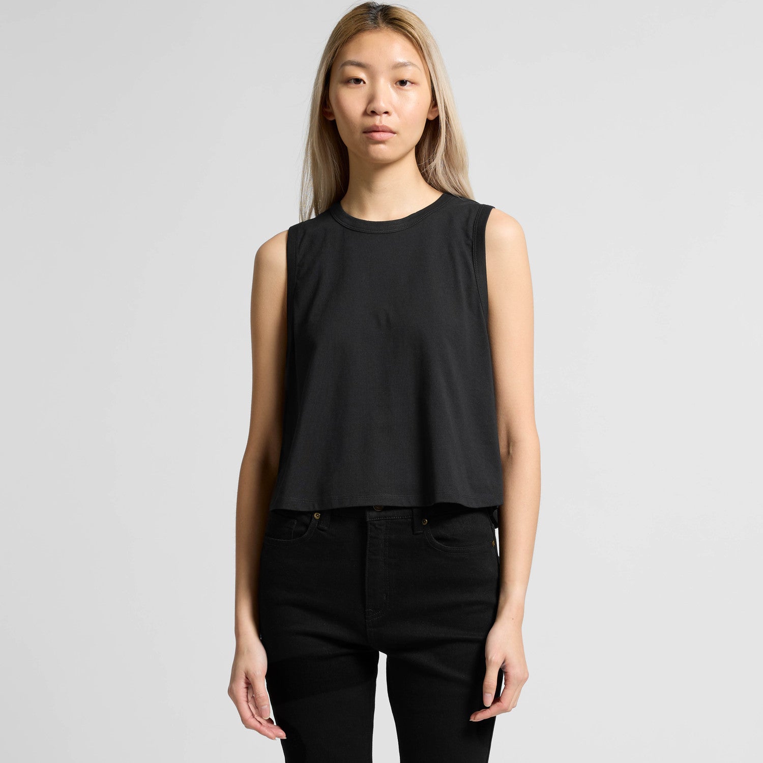 Wo's Martina Crop Tank - Black