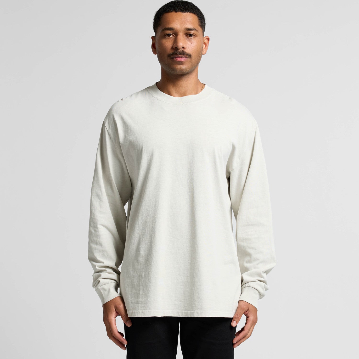 Heavy Faded L/S Tee - Faded Bone