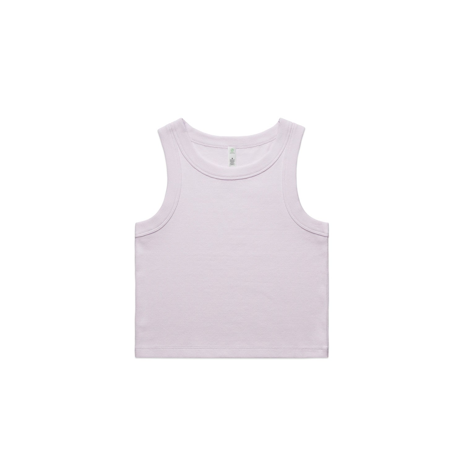 Wo's Organic Rib Crop Tank - Orchid