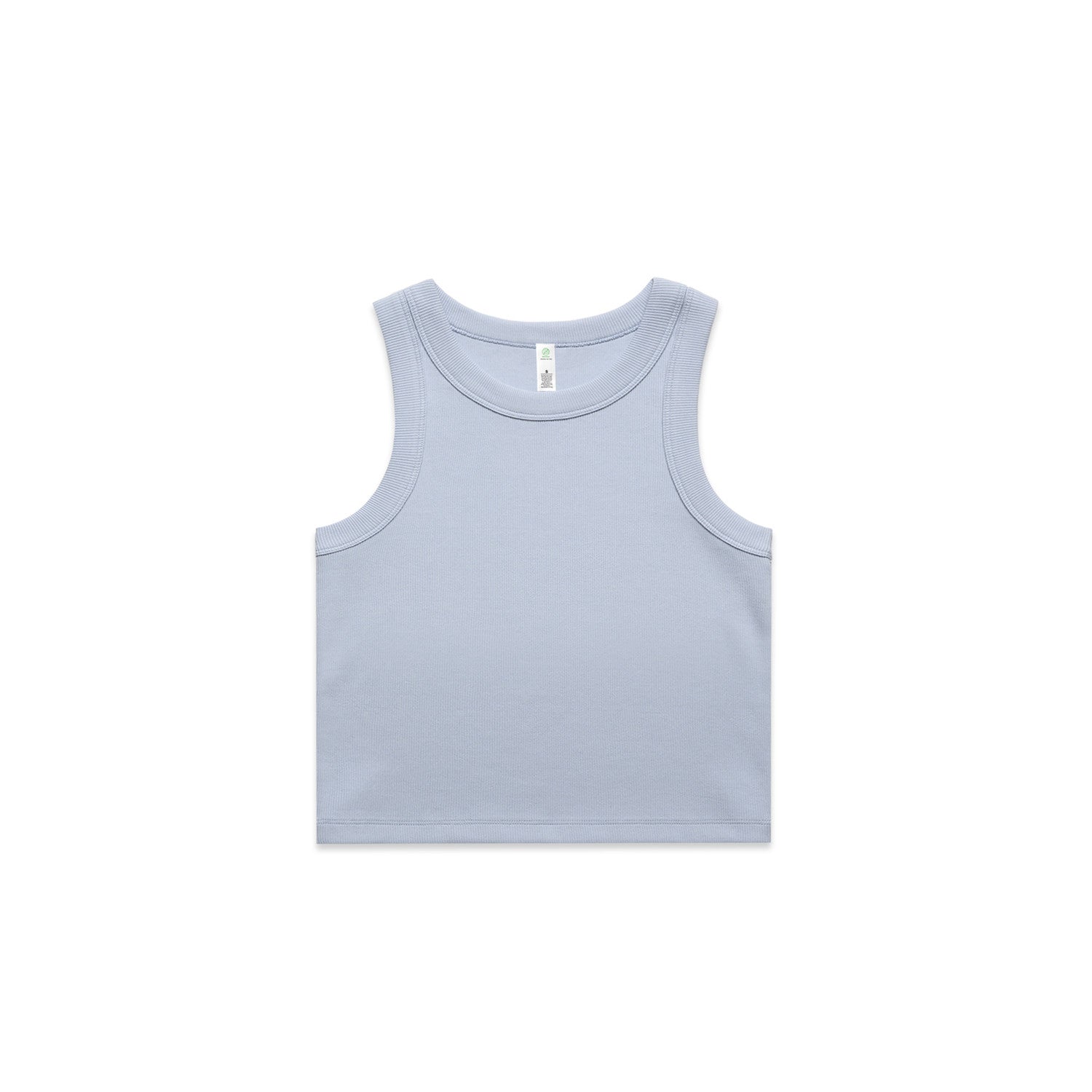 Wo's Organic Rib Crop Tank - Powder