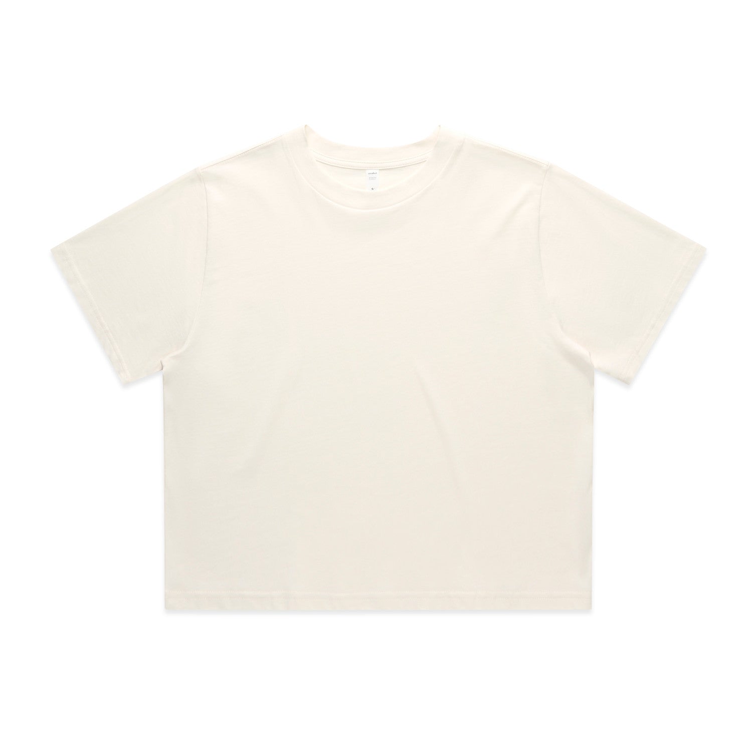 Wo's Classic Crop Tee - Ecru